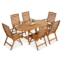 Meble drewniane jadalniane AKADIA DINING 190/6+1- Bjørkka