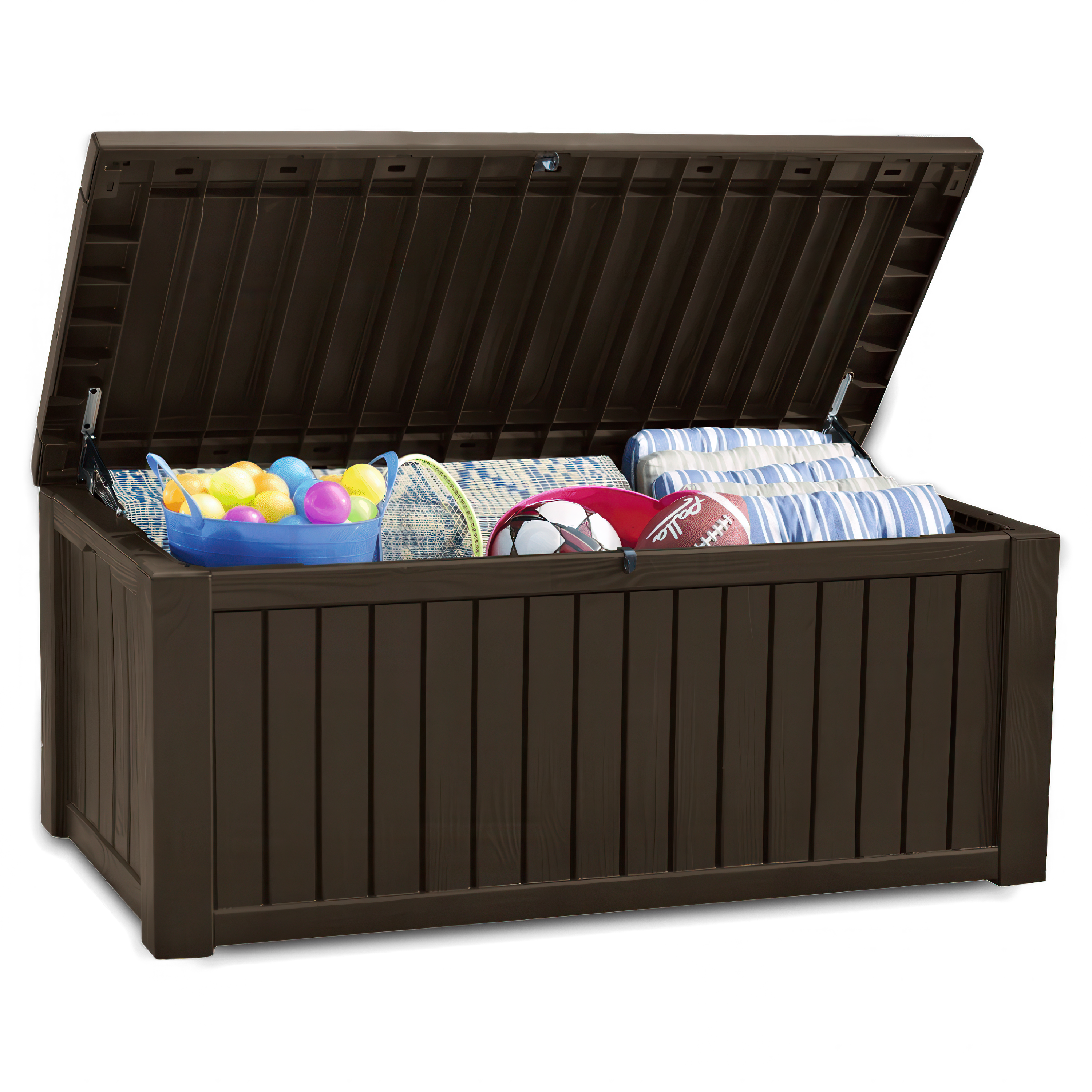 Skrzynia na taras Keter ROCKWOOD BOX 570L w kolorze brązowym