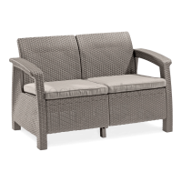 Sofa ogrodowa CORFU LOVE SEAT Cappuccino