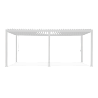 Solidna pergola tarasowa 3x6 Premium White - GUTROOF