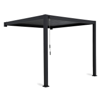 Pergola ścienna ogrodowa na taras Premium Wall 3x4 Anthracite - Gutroof