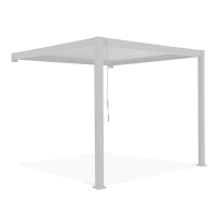 Pergola ścienna ogrodowa na taras Premium Wall 3x4 White - Gutroof