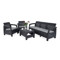 Meble ogrodowe CORFU SET 3 Graphite