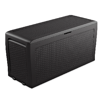 Skrzynia balkonowa Keter SAMOA RATTAN BOX 270L grafitowa