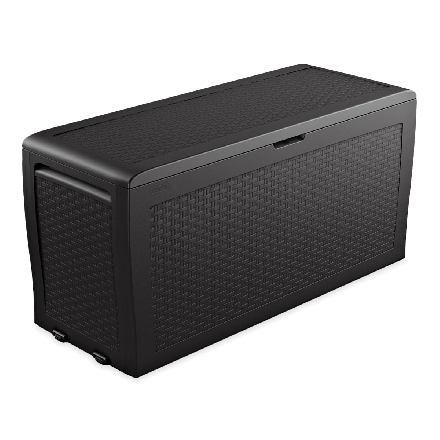 Skrzynia balkonowa Keter SAMOA RATTAN BOX 270L grafitowa