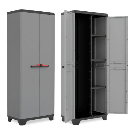 Szafa garażowa Keter/Kis STILO UTILITY CABINET w odcieniach szarości