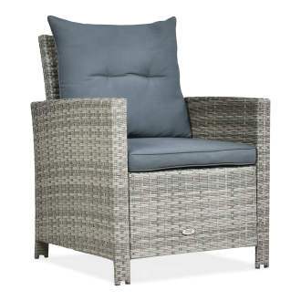 Fotel technorattanowy IBIZA Grey