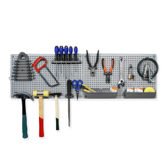 Tablica narzędziowa Keter/Kis TOOL ORGANISER PEGBOARD z zestawem narzędzi warsztatowych