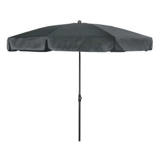 Parasol ogrodowy Doppler SUNLINE 200 NEO Anthracite w kolorze grafitowym z czarnym stelażem widok przodem