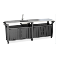 Barek schowek ogrodowy Keter UNITY CHEF 415L Graphite