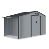 Domek narzędziowy MADISON 342x255cm Light Grey - Hardmaister