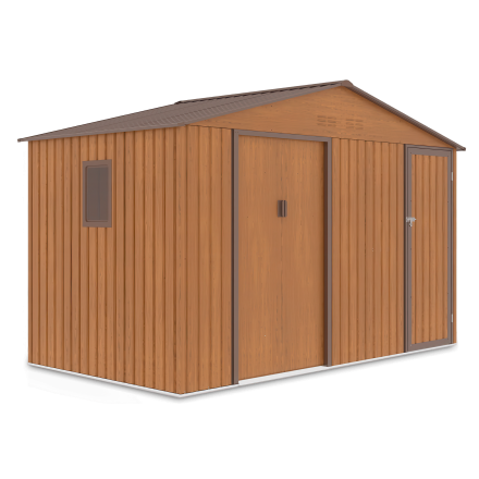 Domek narzędziowy FALCON 340x194cm Oak Brown - Hardmaister