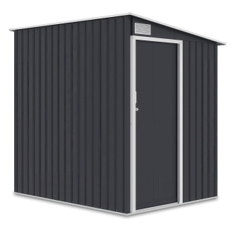 Domek ogrodowy JASPER 150x194cm Cold Grey na białym tle