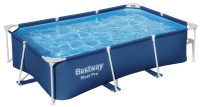 Prostokątny basen ze stelażem Steel Pro 2,6 x 1,7 x 0,6 m - BESTWAY 56403
