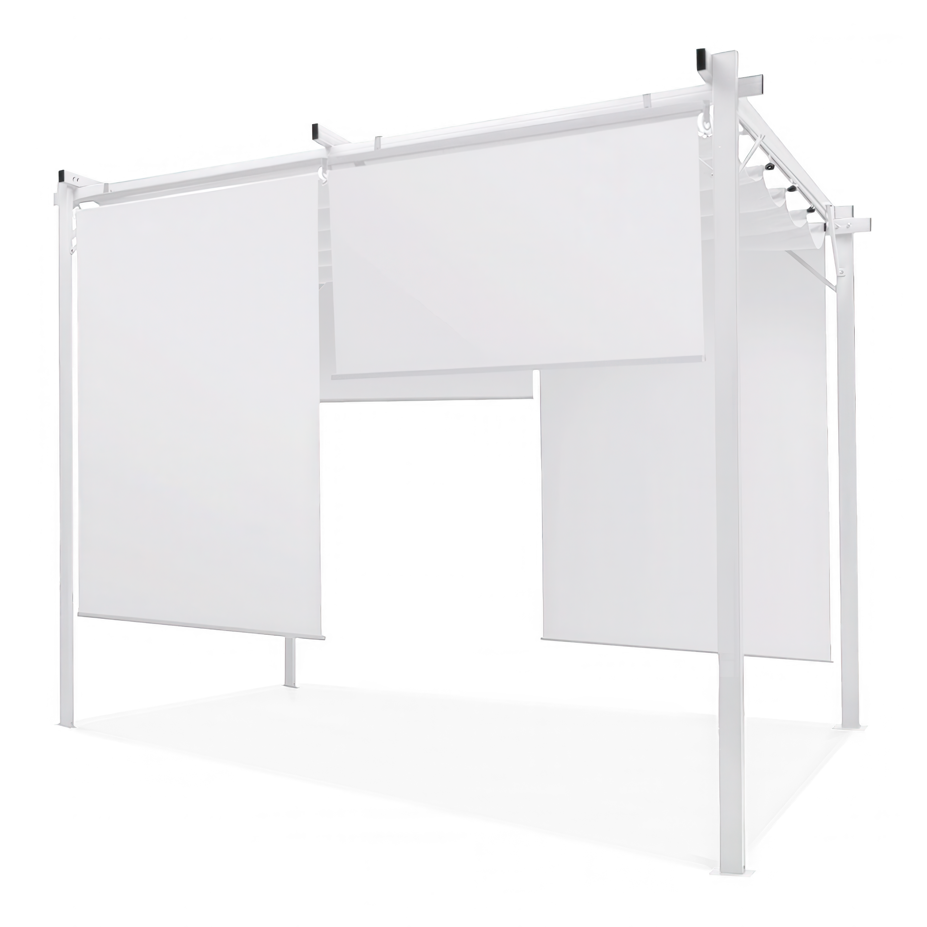 Zadaszenie na taras SPRINT PLUS 3x4 White/White z wysuwanymi roletami chroniącymi przed słońcem