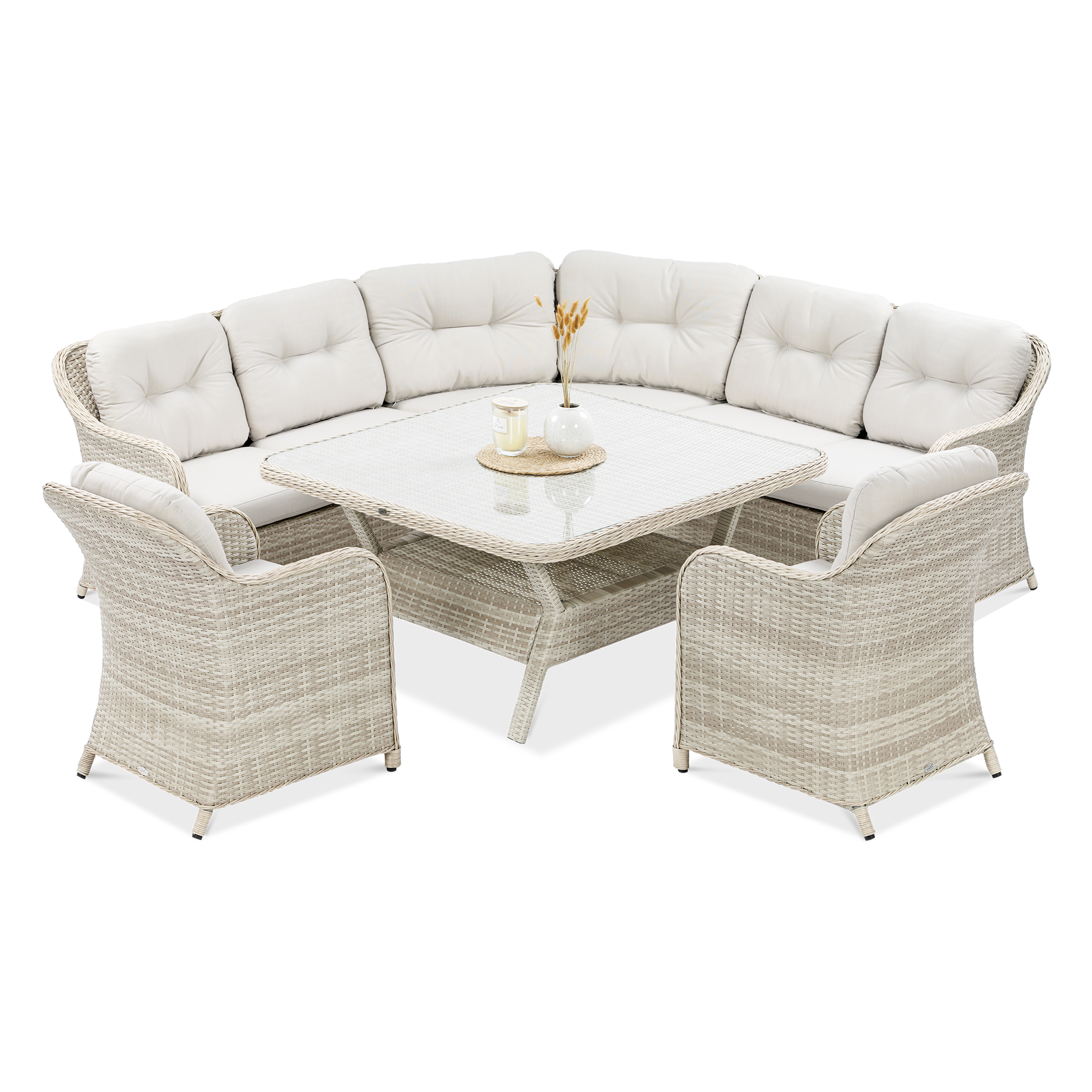 OUTLET Narożnik z technorattanu SAVONA Beige