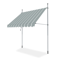Markiza balkonowa EASY Grey/White 350x130cm - Focus Garden