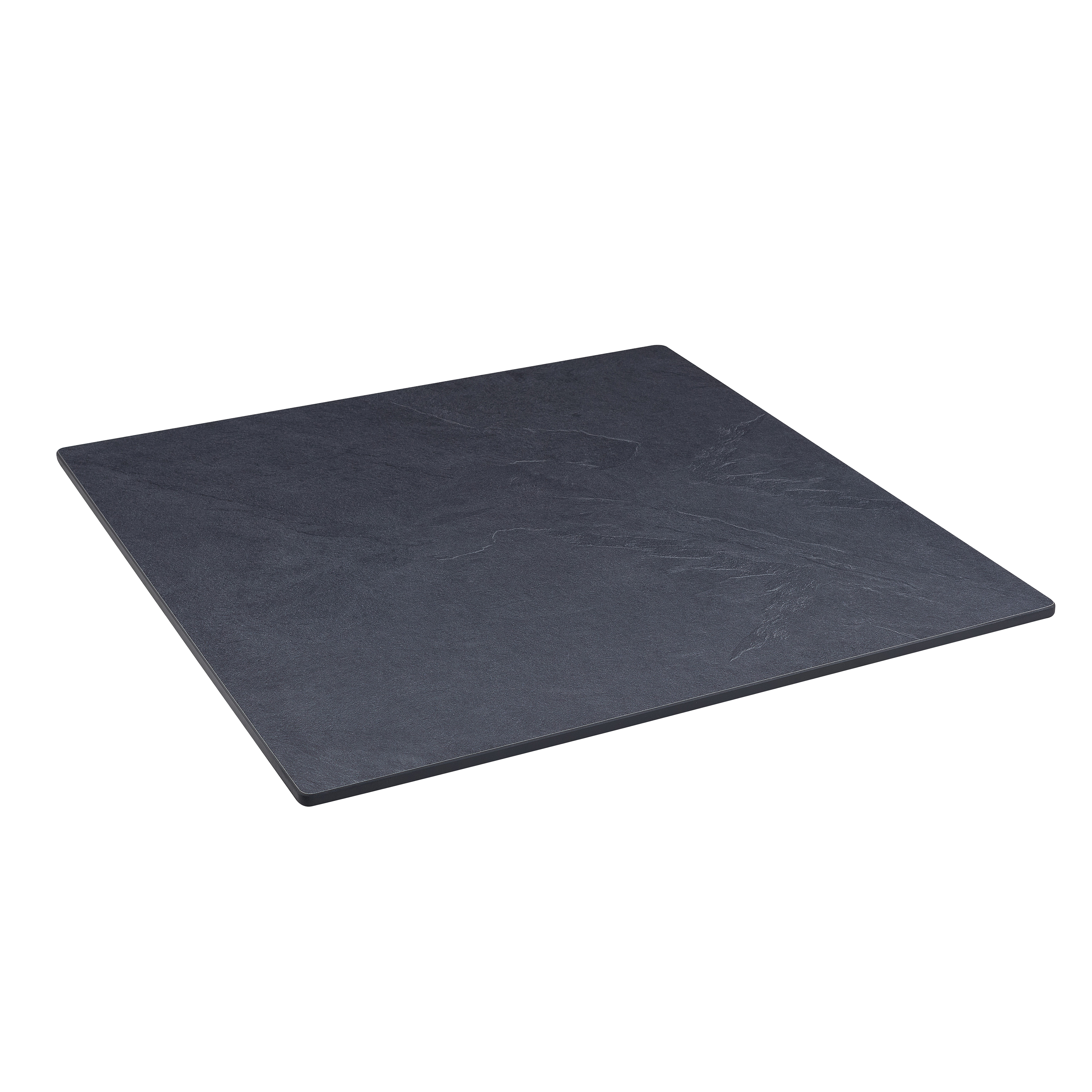Blat do stołu VENA 80 ANTHRACITE MARBLE Bjørkka o marmurowym wzorze w ciemnoszarym kolorze