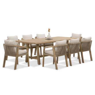 Zestaw jadalniany drewniany MARIGOLD 8+1 Dining - Furrore
