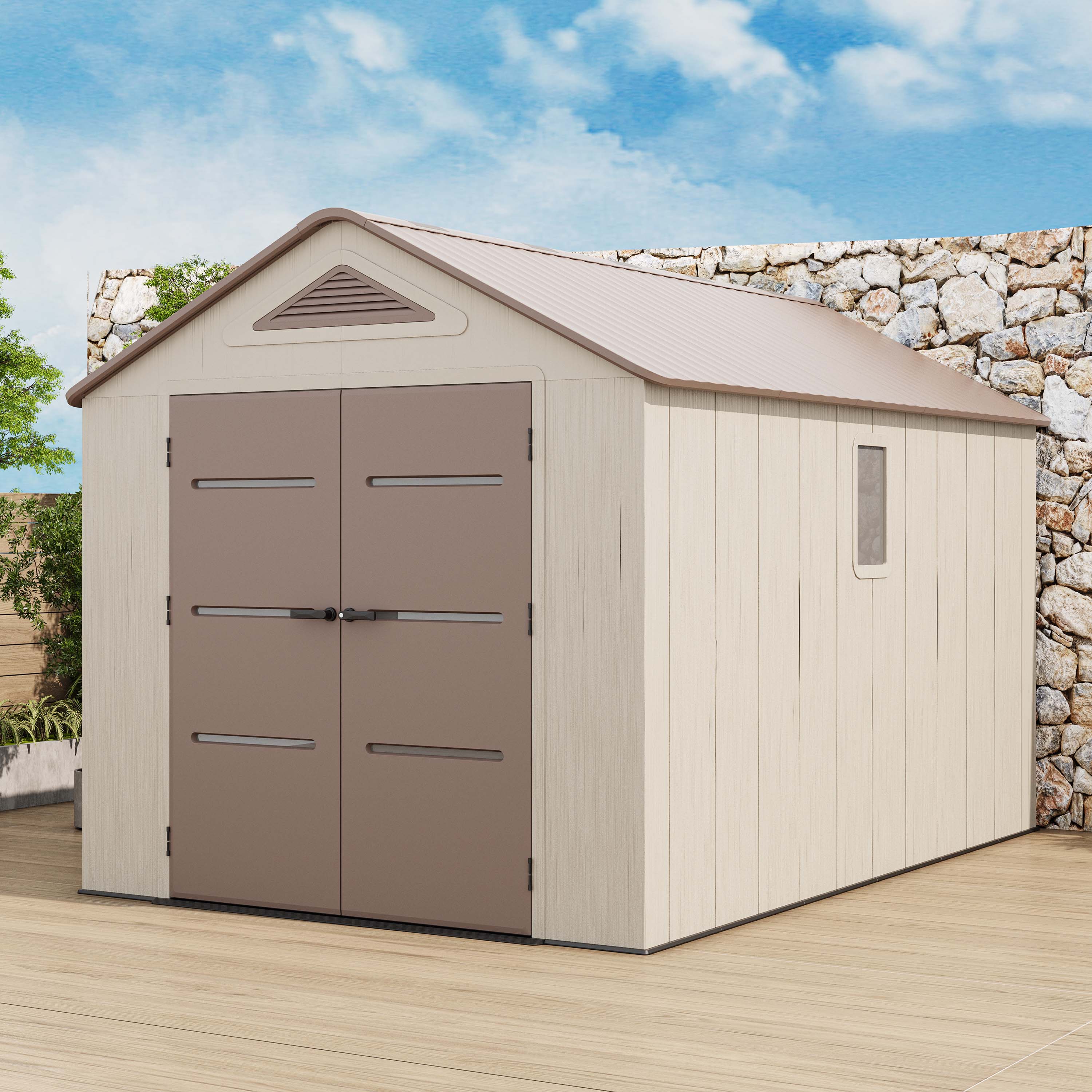 Domek narzędziowy EVEREST 250x378 cm Brown - HARDMAISTER