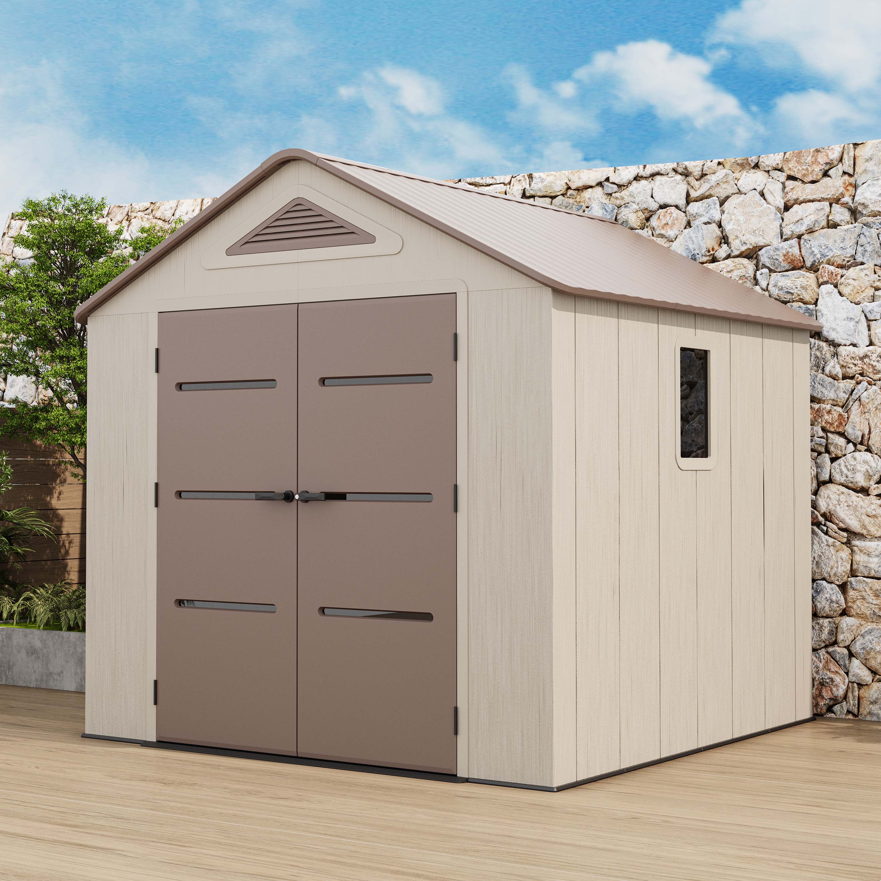 Domek narzędziowy EVEREST 250x246 cm Brown - HARDMAISTER