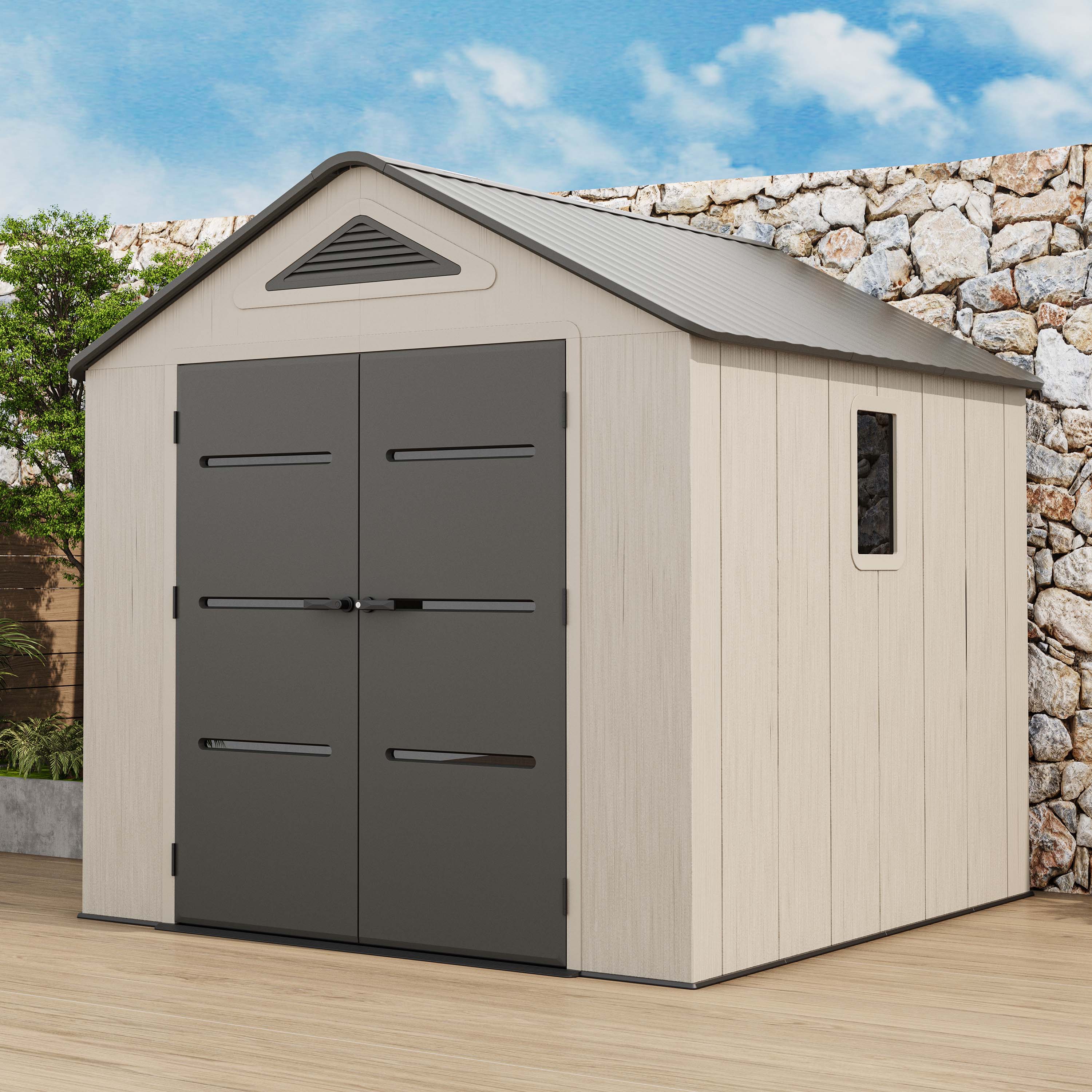 Domek narzędziowy EVEREST 250x246 cm Cold Grey - HARDMAISTER
