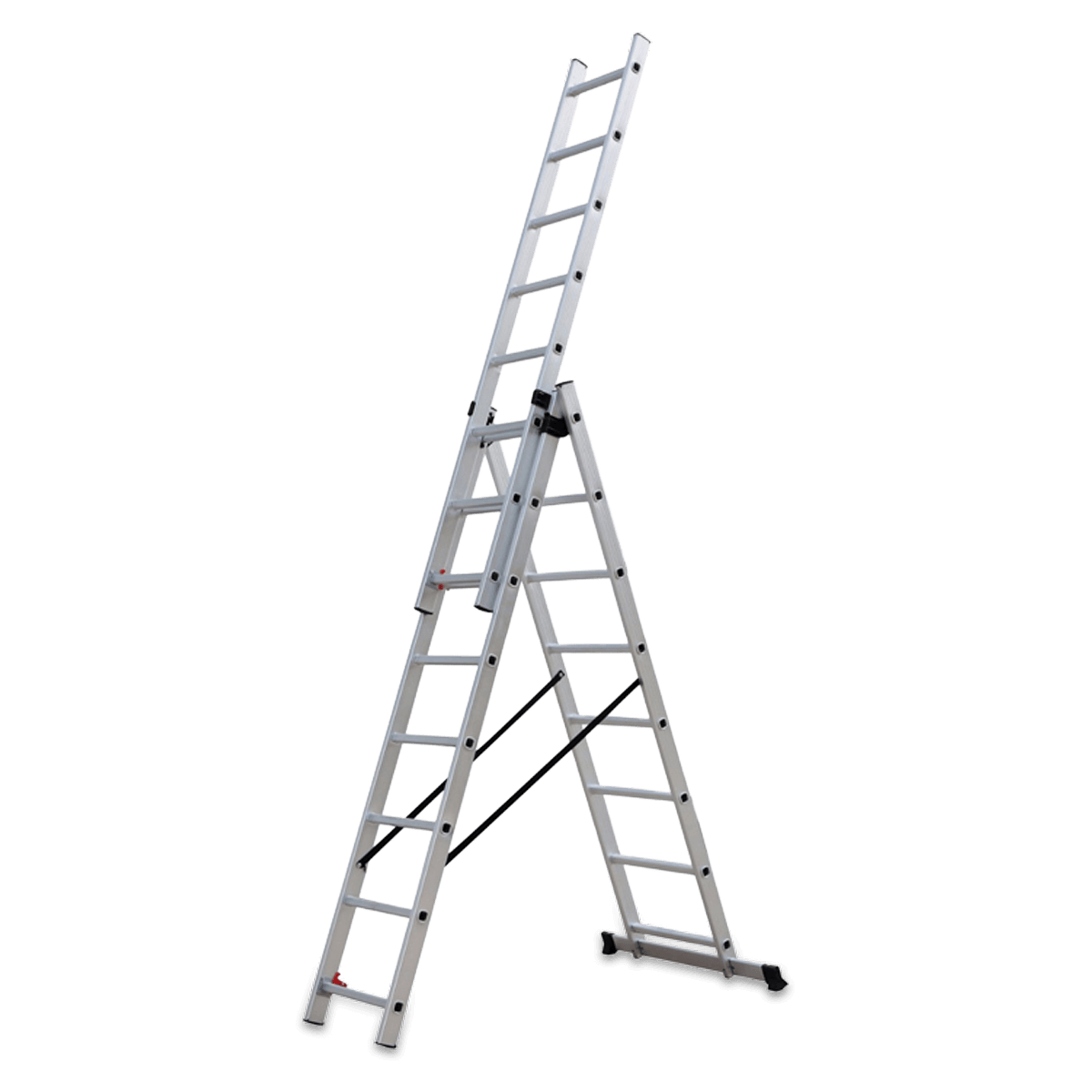 Rozłożona drabina aluminiowa 3x8 – HARDMAISTER