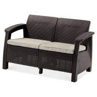 Sofa ogrodowa CORFU LOVE SEAT Brown