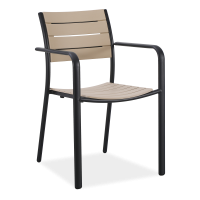 Krzesło tarasowe MILO Black Beige - Bjørkka
