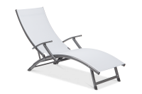 Leżak ogrodowy aluminiowy RELAX Grey
