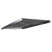 Markiza na taras PRIME AUTOMATIC 500x300 GREY/WHITE z oświetleniem LED i czujnikiem - Gutroof