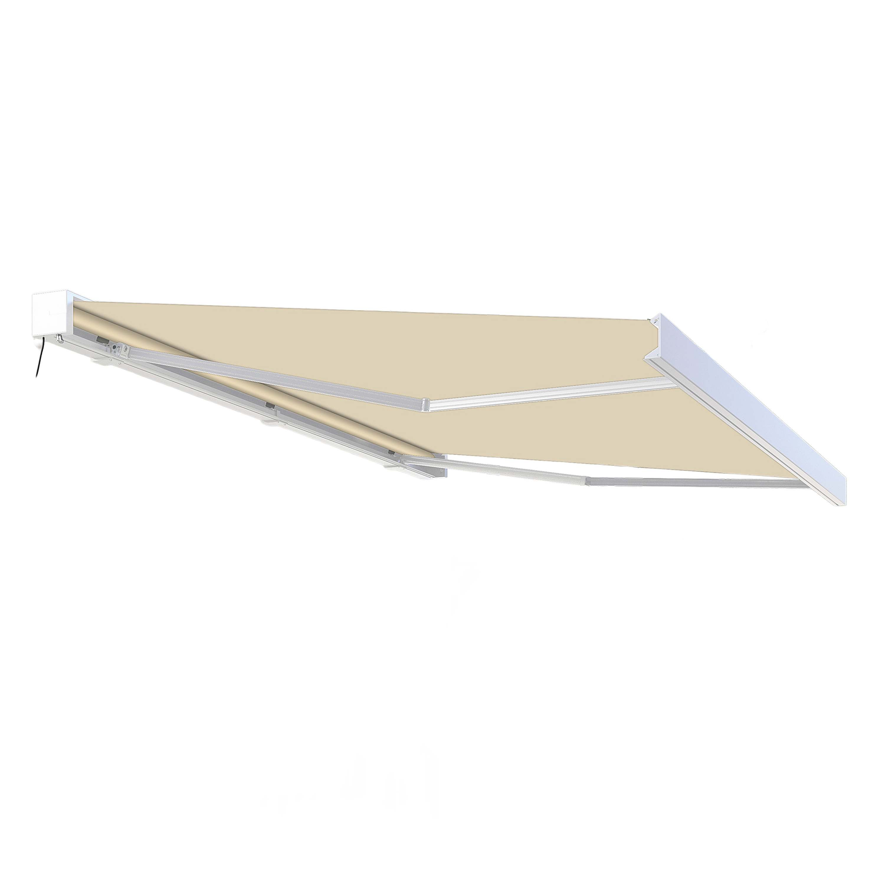 Markiza na taras PRIME AUTOMATIC 400x300 BEIGE z oświetleniem LED i czujnikiem wiatru/słońca - Gutroof