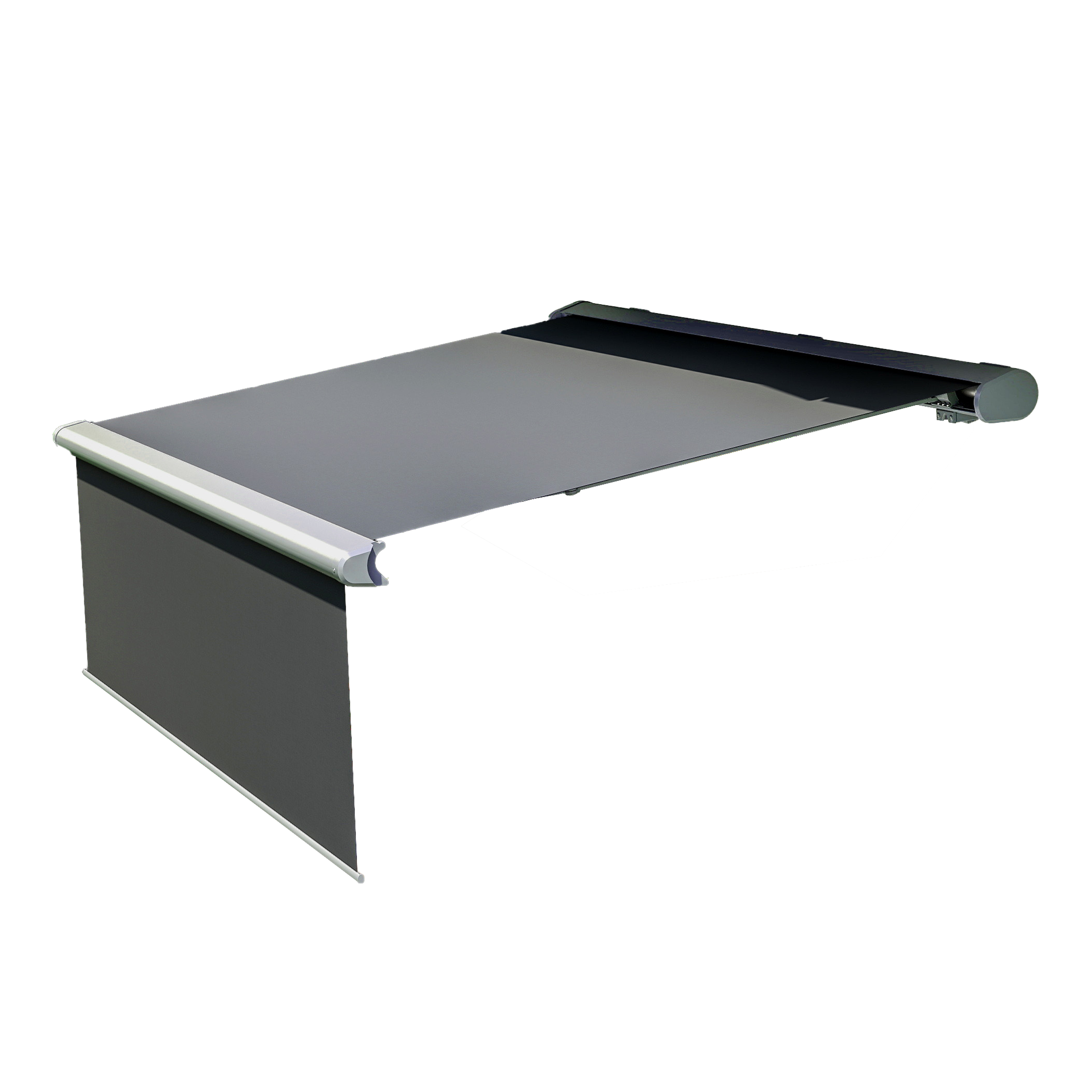 Markiza tarasowa DELUXE PLUS AUTOMATIC 400x300 GREY z LED i czujnikiem - Gutroof