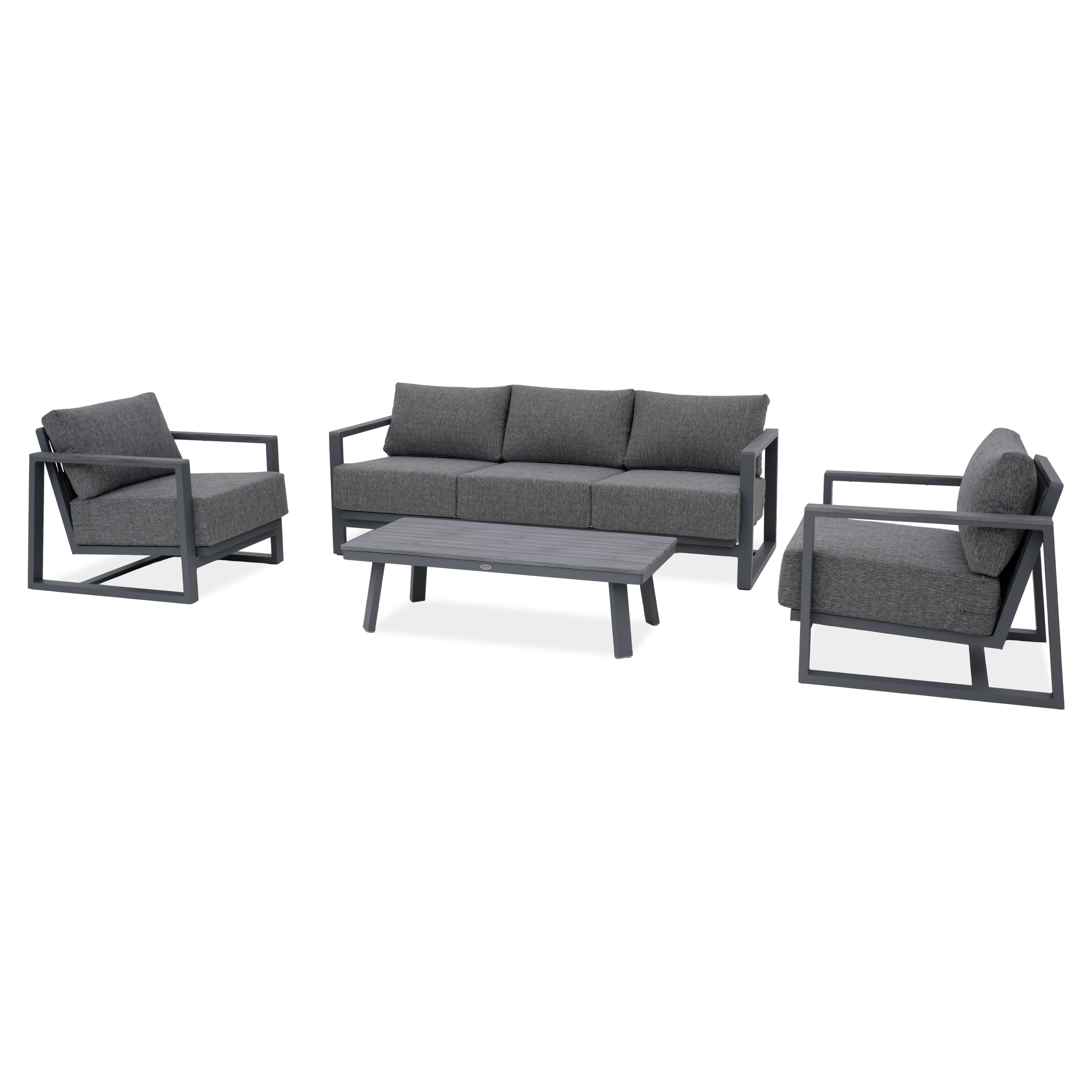 Komplet mebli ogrodowych z aluminium EVORA CAFFE Grey - FURRORE