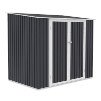 Metalowa narzędziownia KENT 222x149cm Cold Grey - HARDMAISTER