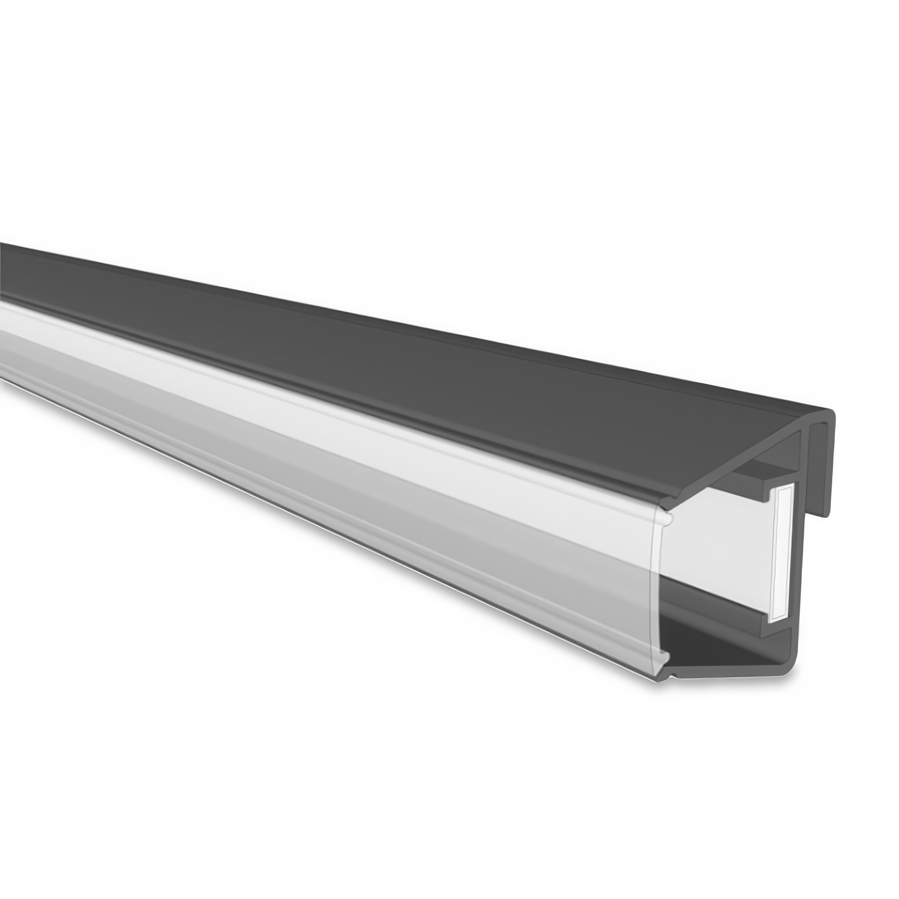 Aluminiowa listwa mocująca oraz dyfuzor do oświetlenia LED