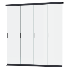 Panel szklany przesuwny do pergoli ELEGANCE/DELUXE/FUSION 3m Anthracite - Gutroof