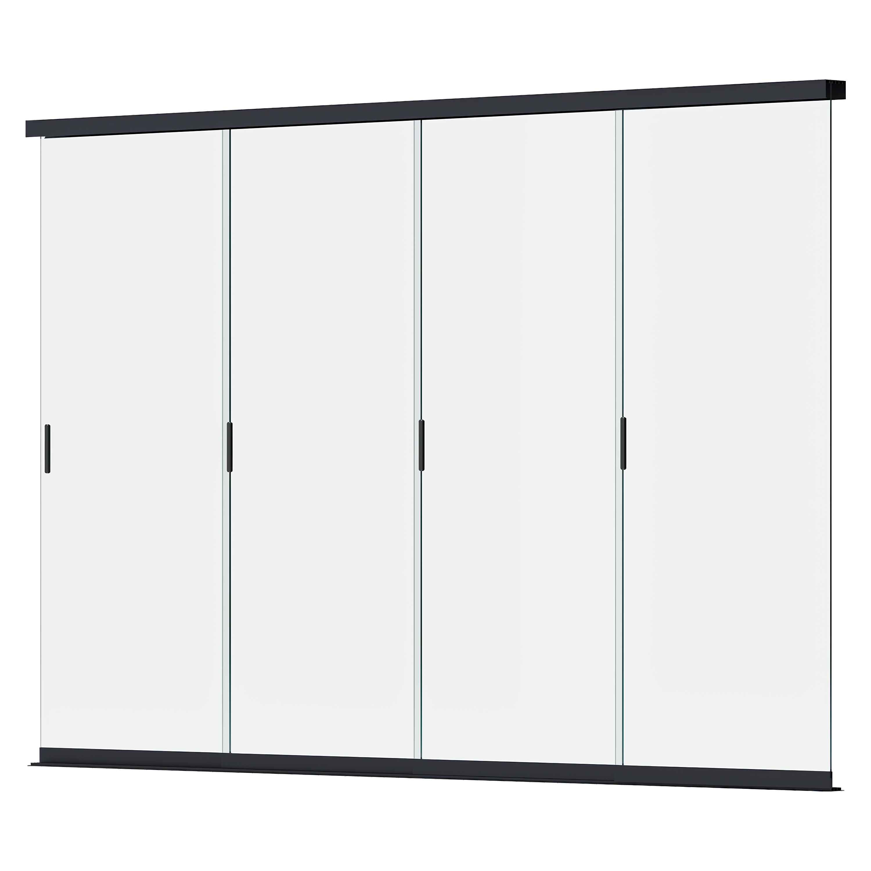 Panel szklany przesuwny do pergoli ELEGANCE/DELUXE/FUSION 4m Anthracite - Gutroof