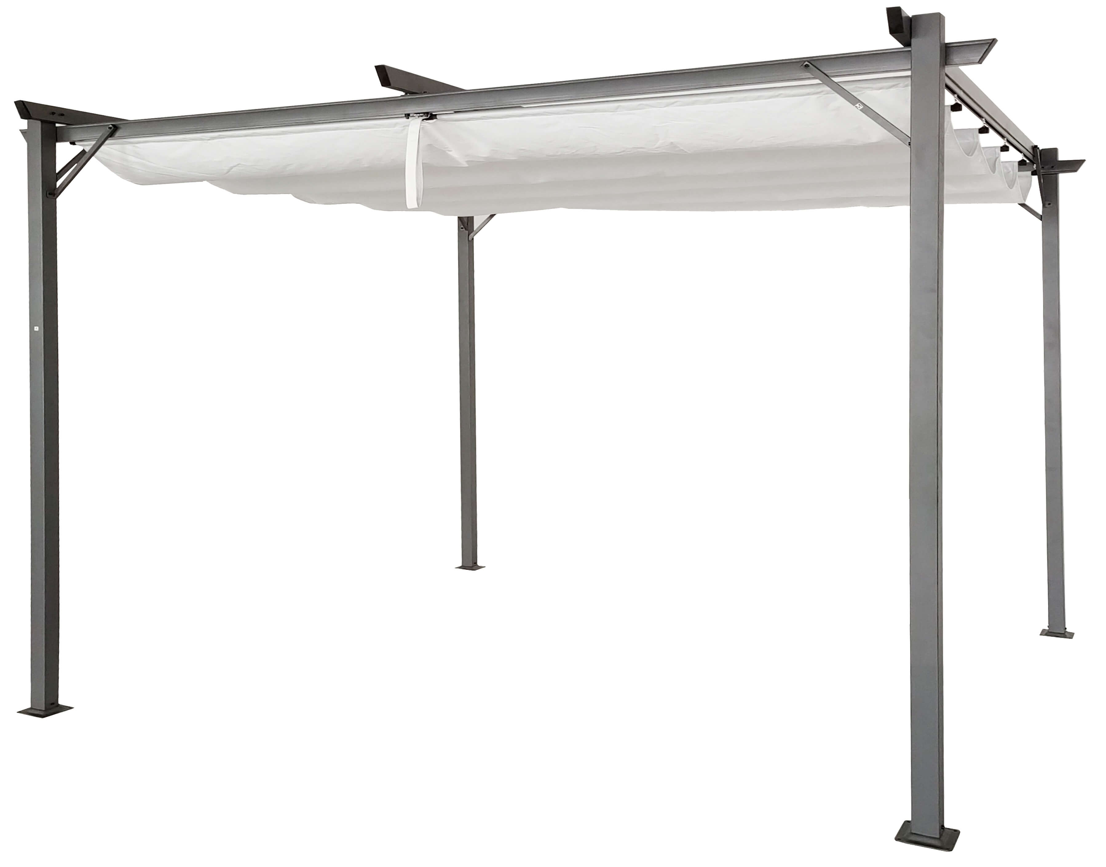 Pergola na taras SPRINT 3x4m Antracyt/Biały Hardmaister