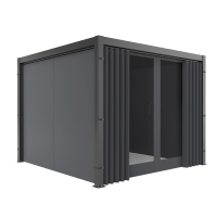 Zestaw 4 zasłon bocznych z moskitierą do pergoli PRIMARY 3x3 Anthracite - GUTROOF
