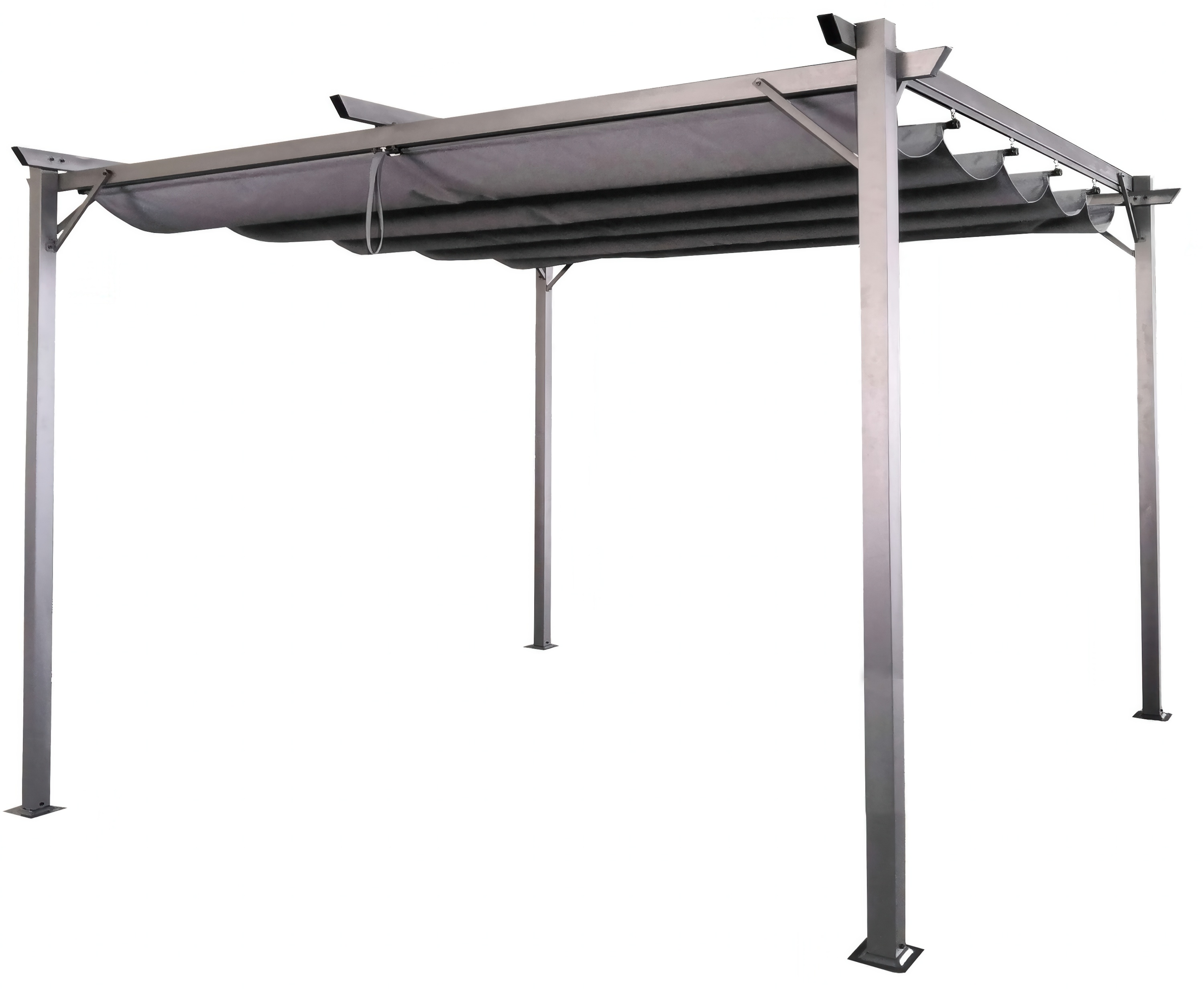 Pergola na taras SPRINT 3x4m antracytowo-szara Hardmaister
