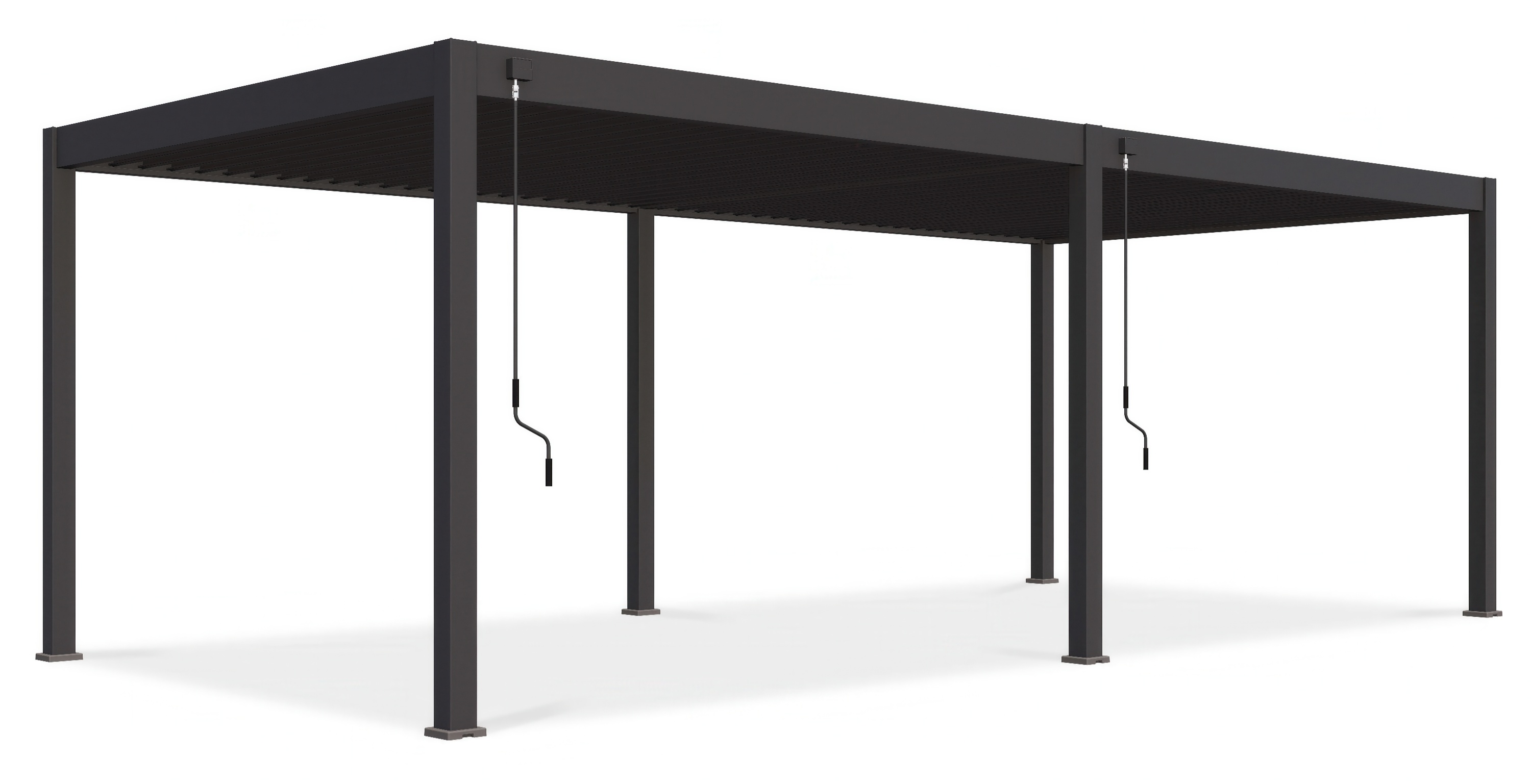Pergola tarasowa deluxe 3,6x7,2m w kolorze antracytowym Gutroof