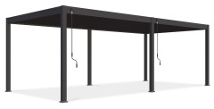 Pergola tarasowa deluxe 3,6x7,2m w kolorze antracytowym Gutroof