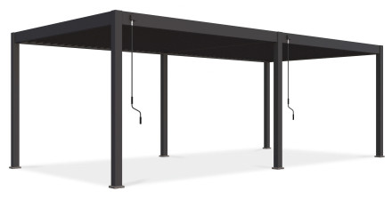 Pergola tarasowa deluxe 3,6x7,2m w kolorze antracytowym Gutroof