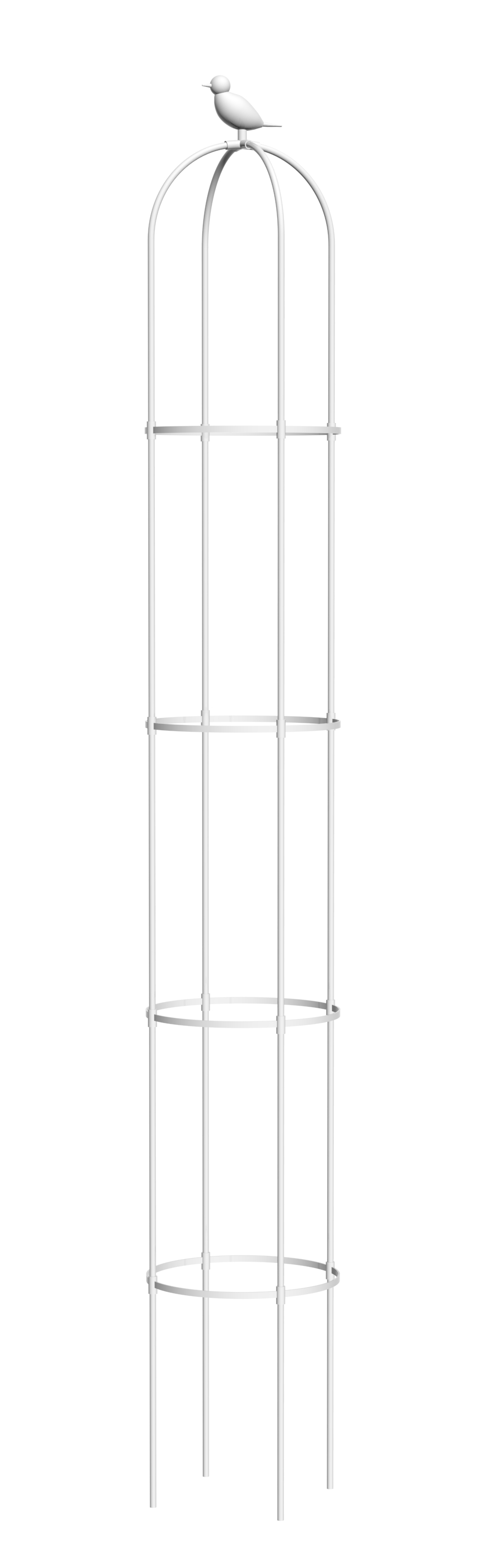 Biała pergola na róże, wys. 210cm, metalowa - Cultivo