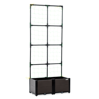 Skrzynia uprawowa + stojak płaski GROW FLAT SET 84x42x180cm - CULTIVO