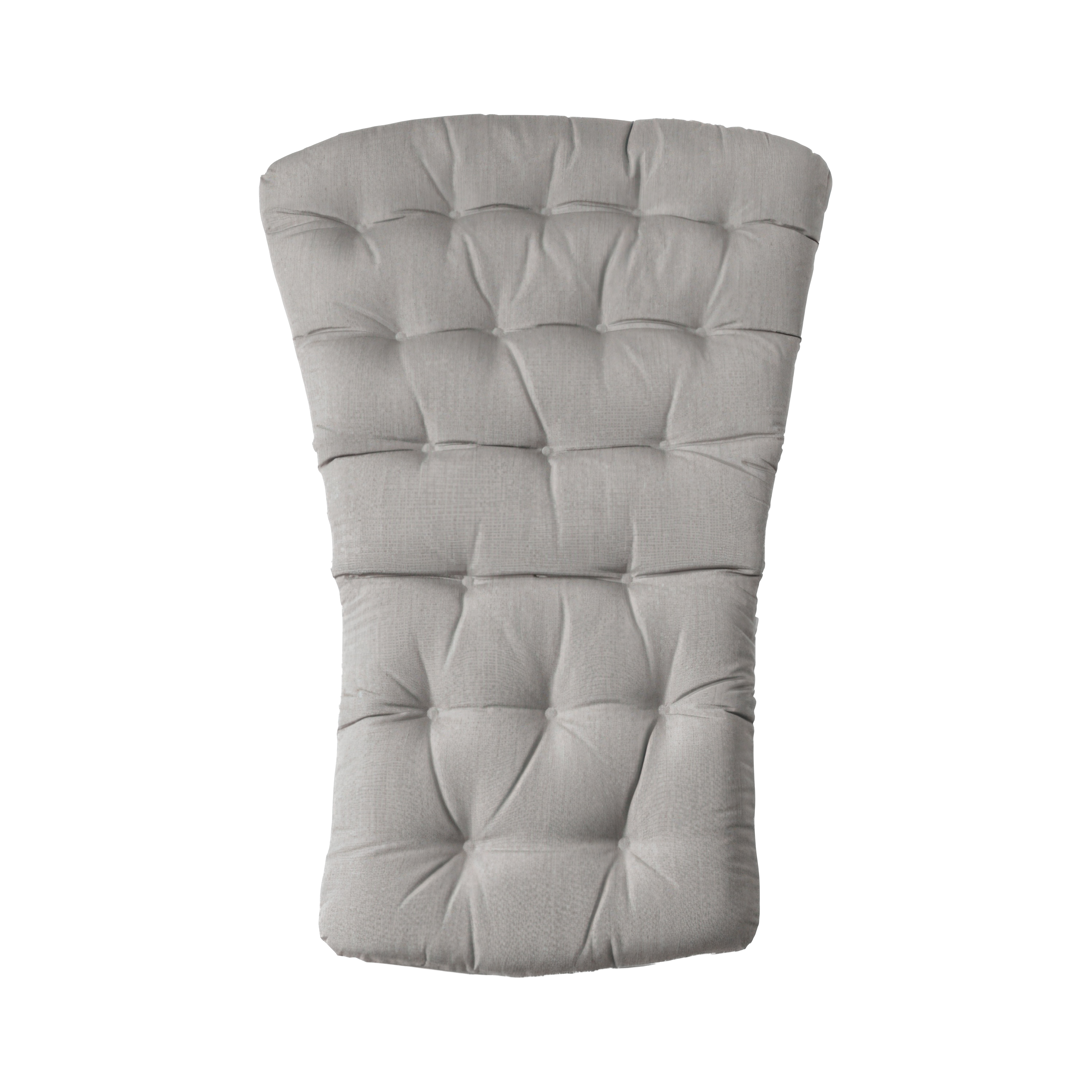 Szara poduszka Nardi Folio Comfort w kolorze grigio, zaprezentowana na białym tle – wyprofilowana, pikowana forma z przeszyciam