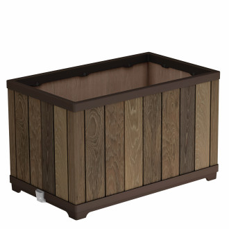 Prostokątna donica Deco rectangle Keter Walnut