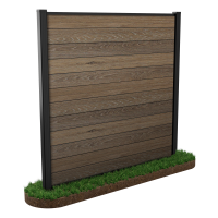 Przęsło ogrodzeniowe 1,8x1,8m do mocowania w ziemi Walnut – Keter