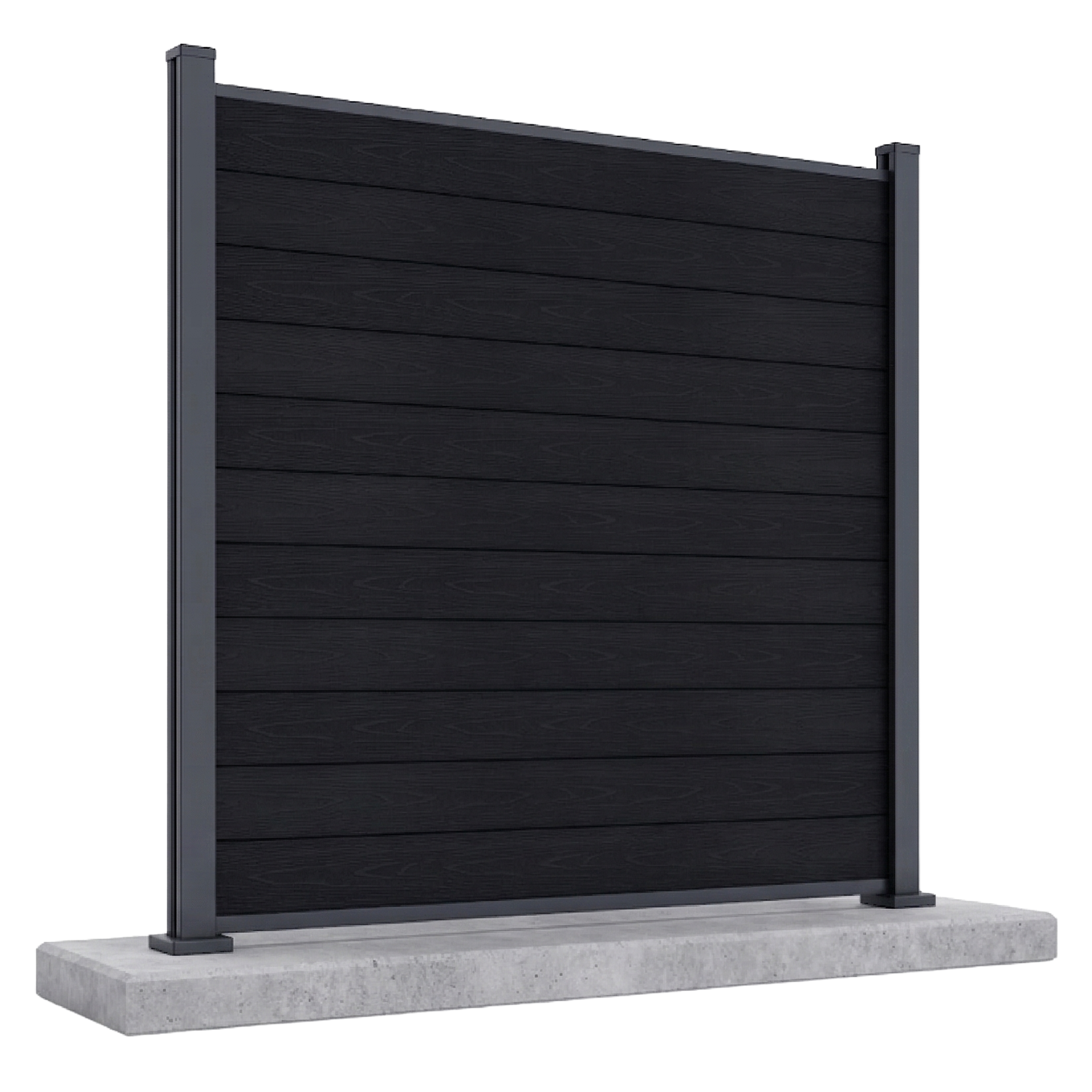 Przęsło ogrodzeniowe do twardego podłoża 1,8 m URBAN Anthracite - Gutroof